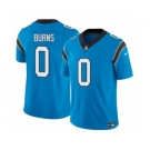 Men's Carolina Panthers #0 Brian Burns Blue 2023 F.U.S.E. Vapor Untouchable Football Stitched Jersey