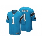 Men's Carolina Panthers #1 Cam Newton Light Blue Color Rush Limited Jersey