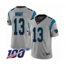 Men's Carolina Panthers #13 Jarius Wright Silver Inverted Legend Limited 100th Season Football Jersey