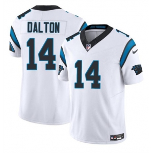 Men's Carolina Panthers #14 Andy Dalton White 2024 F.U.S.E. Vapor Limited Stitched Football Jersey