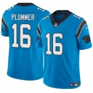 Men's Carolina Panthers #16 Jack Plummer Blue 2024 F.U.S.E. Vapor Limited Football Stitched Jersey
