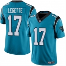 Men's Carolina Panthers #17 Xavier Legette Blue 2024 Draft Vapor Limited Football Stitched Jersey