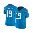 Men's Carolina Panthers #19 Adam Thielen Blue 2023 F.U.S.E. Vapor Untouchable Football Stitched Jersey