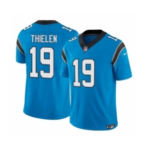 Men's Carolina Panthers #19 Adam Thielen Blue 2023 F.U.S.E. Vapor Untouchable Football Stitched Jersey