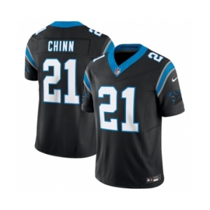 Men's Carolina Panthers #21 Jeremy Chinn Black 2023 F.U.S.E. Vapor Untouchable Stitched Football Jersey
