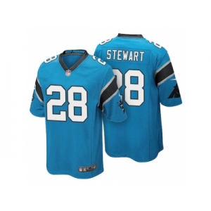 Men's Carolina Panthers #28 Jonathan Stewart Light Blue Color Rush Limited Jersey