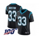 Men's Carolina Panthers #33 Tre Boston Black Team Color Vapor Untouchable Limited Player 100th Season Football Jersey