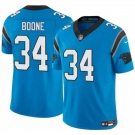 Men's Carolina Panthers #34 Mike Boone Blue 2024 F.U.S.E. Vapor Limited Stitched Football Jersey