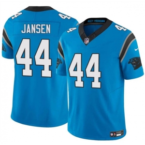 Men's Carolina Panthers #44 J.J. Jansen Blue 2025 F.U.S.E. Vapor Limited Football Stitched Jersey