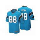 Men's Carolina Panthers #88 Greg Olsen Light Blue Color Rush Limited Jersey