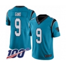 Men's Carolina Panthers #9 Graham Gano Blue Alternate Vapor Untouchable Limited Player 100th Season Football Jersey