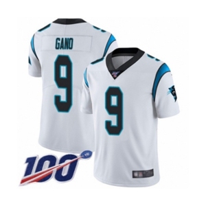 Men's Carolina Panthers #9 Graham Gano White Vapor Untouchable Limited Player 100th Season Football Jersey