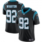Men's Carolina Panthers #92 Tershawn Wharton Black 2025 Vapor Limited Football Stitched Jersey