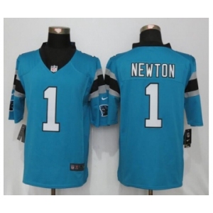 Men's Nike Carolina Panthers #1 Cam Newton Blue Limited Jerseys