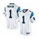 Men's Nike Carolina Panthers #1 Cam Newton Limited White NFL Jersey