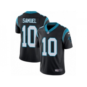 Men's Nike Carolina Panthers #10 Curtis Samuel Vapor Untouchable Limited Black Team Color NFL Jersey