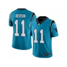 Men's Nike Carolina Panthers #11 Brenton Bersin Limited Blue Rush NFL Jersey