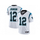 Men's Nike Carolina Panthers #12 Charles Johnson Vapor Untouchable Limited White NFL Jersey