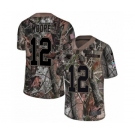 Men's Nike Carolina Panthers #12 DJ Moore Camo Rush Realtree Limited NFL Jersey