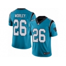 Men's Nike Carolina Panthers #26 Daryl Worley Limited Blue Rush NFL Jersey