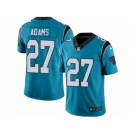 Men's Nike Carolina Panthers #27 Mike Adams Limited Blue Rush NFL Jersey