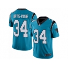 Men's Nike Carolina Panthers #34 Cameron Artis-Payne Limited Blue Rush NFL Jersey