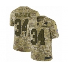 Men's Nike Carolina Panthers #34 Cameron Artis-Payne Limited Camo 2018 Salute to Service NFL Jersey