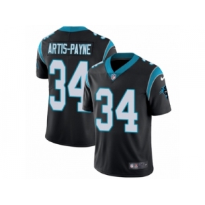 Men's Nike Carolina Panthers #34 Cameron Artis-Payne Vapor Untouchable Limited Black Team Color NFL Jersey