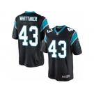 Men's Nike Carolina Panthers #43 Fozzy Whittaker Limited Black Team Color NFL Jersey