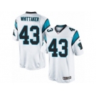 Men's Nike Carolina Panthers #43 Fozzy Whittaker Limited White NFL Jersey