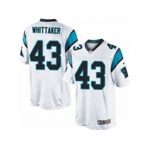 Men's Nike Carolina Panthers #43 Fozzy Whittaker Limited White NFL Jersey