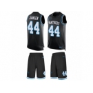 Men's Nike Carolina Panthers #44 J.J. Jansen Limited Black Tank Top Suit NFL Jersey