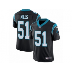 Men's Nike Carolina Panthers #51 Sam Mills Vapor Untouchable Limited Black Team Color NFL Jersey