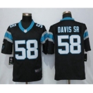 Men's Nike Carolina Panthers #58 Thomas Davis Black Limited Jerseys