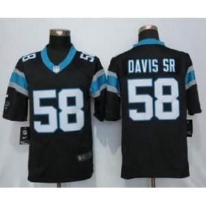 Men's Nike Carolina Panthers #58 Thomas Davis Black Limited Jerseys