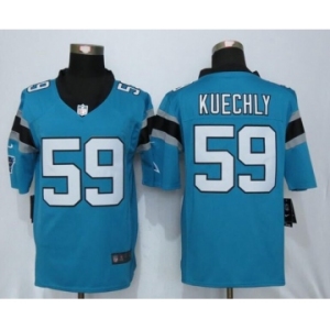Men's Nike Carolina Panthers #59 Luke Kuechly Blue Limited Jerseys