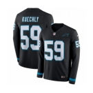 Men's Nike Carolina Panthers #59 Luke Kuechly Limited Black Therma Long Sleeve NFL Jersey