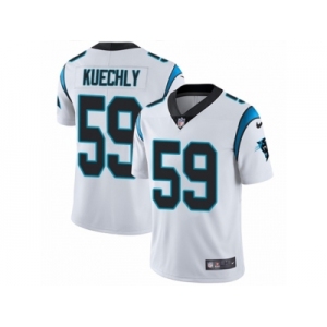 Men's Nike Carolina Panthers #59 Luke Kuechly Vapor Untouchable Limited White NFL Jersey