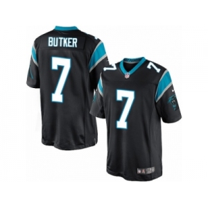 Men's Nike Carolina Panthers #7 Harrison Butker Limited Black Team Color NFL Jersey