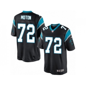 Men's Nike Carolina Panthers #72 Taylor Moton Limited Black Team Color NFL Jersey