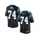 Men's Nike Carolina Panthers #74 Daeshon Hall Limited Black Team Color NFL Jersey