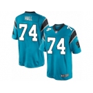 Men's Nike Carolina Panthers #74 Daeshon Hall Limited Blue Alternate NFL Jersey