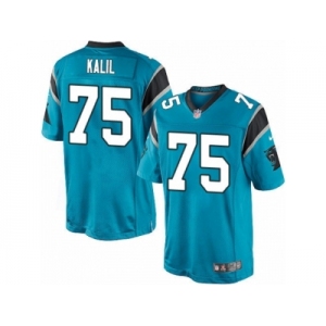 Men's Nike Carolina Panthers #75 Matt Kalil Limited Blue Alternate NFL Jersey