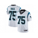 Men's Nike Carolina Panthers #75 Matt Kalil Vapor Untouchable Limited White NFL Jersey