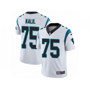 Men's Nike Carolina Panthers #75 Matt Kalil Vapor Untouchable Limited White NFL Jersey