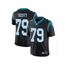 Men's Nike Carolina Panthers #79 Chris Scott Vapor Untouchable Limited Black Team Color NFL Jersey