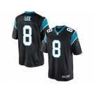 Men's Nike Carolina Panthers #8 Andy Lee Limited Black Team Color NFL Jersey