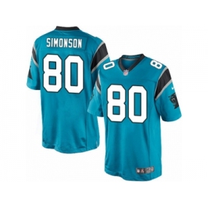 Men's Nike Carolina Panthers #80 Scott Simonson Limited Blue Alternate NFL Jersey