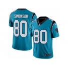 Men's Nike Carolina Panthers #80 Scott Simonson Limited Blue Rush NFL Jersey