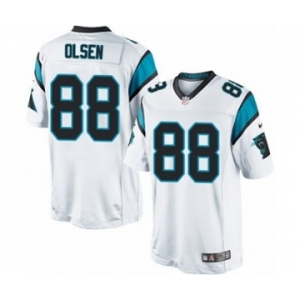Men's Nike Carolina Panthers #88 Greg Olsen Limited White NFL Jersey